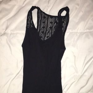 Black Tank top with lace back